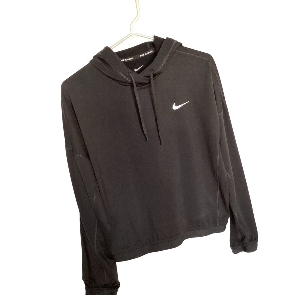 Nike Women's Therma-Fit Pacer Hoodie Pullover Training Running Black Size Medium